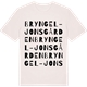 Vintage White t-shirt med Bryngel-Jonsgården ordlek t-shirt