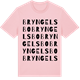 Pink Cotton t-shirt med Bryngelsbo ordlek t-shirt
