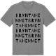 Mid Heather Gray t-shirt med Bryntahemmet ordlek t-shirt