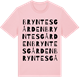 Pink Cotton t-shirt med Bryntesgården ordlek t-shirt
