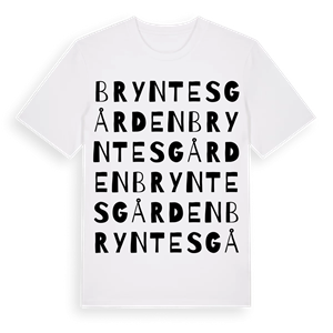 Bryntesgården ordlek t-shirt – ekologisk bomull t-shirt från Pinshirt