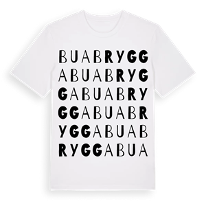 Bua brygga ordlek t-shirt – ekologisk bomull t-shirt från Pinshirt