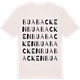 Vintage White t-shirt med Buabacken ordlek t-shirt
