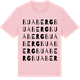 Pink Cotton t-shirt med Buaberg ordlek t-shirt