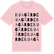 Pink Cotton t-shirt med Buagärde ordlek t-shirt