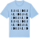 Blue Soul t-shirt med Bualid ordlek t-shirt