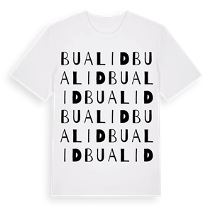 Bualid ordlek t-shirt – ekologisk bomull t-shirt från Pinshirt