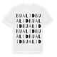 Bualid ordlek t-shirt
