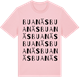 Pink Cotton t-shirt med Buanäs ordlek t-shirt