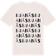 Vintage White t-shirt med Buanäs ordlek t-shirt
