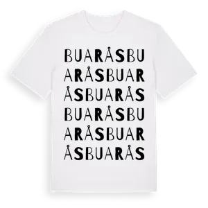 Buarås ordlek t-shirt – ekologisk bomull t-shirt från Pinshirt