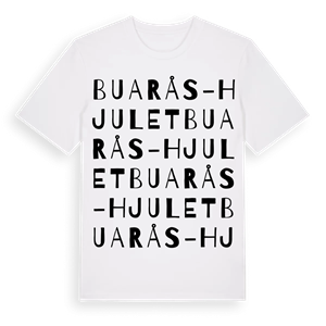 Buarås-Hjulet ordlek t-shirt – ekologisk bomull t-shirt från Pinshirt