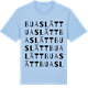 Blue Soul t-shirt med Buaslätt ordlek t-shirt