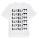 White t-shirt med Buaslätt ordlek t-shirt