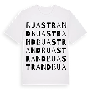 Buastrand ordlek t-shirt – ekologisk bomull t-shirt från Pinshirt