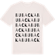 Vintage White t-shirt med Bubacka ordlek t-shirt