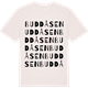 Vintage White t-shirt med Buddåsen ordlek t-shirt