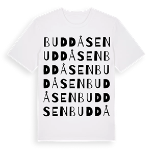 Buddåsen ordlek t-shirt – ekologisk bomull t-shirt från Pinshirt