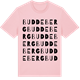 Pink Cotton t-shirt med Buddeberg ordlek t-shirt