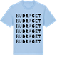 Blue Soul t-shirt med Budraget ordlek t-shirt