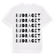 Budraget ordlek t-shirt
