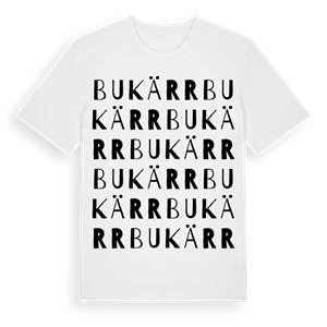 Bukärr ordlek t-shirt – ekologisk bomull t-shirt från Pinshirt
