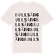 Vintage White t-shirt med Bullsäng ordlek t-shirt