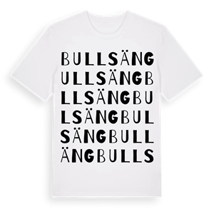 Bullsäng ordlek t-shirt – ekologisk bomull t-shirt från Pinshirt