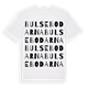 White t-shirt med Bulsebodarna ordlek t-shirt