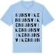 Blue Soul t-shirt med Bunsviken ordlek t-shirt