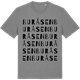Mid Heather Gray t-shirt med Buråsen ordlek t-shirt