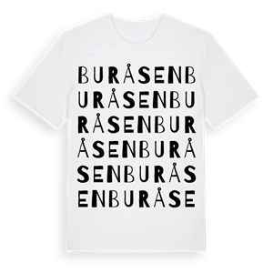 Buråsen ordlek t-shirt – ekologisk bomull t-shirt från Pinshirt