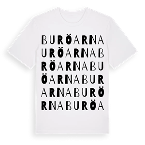 Buröarna ordlek t-shirt – ekologisk bomull t-shirt från Pinshirt