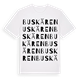 White t-shirt med Buskären ordlek t-shirt
