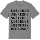 Mid Heather Gray t-shirt med Buskären ordlek t-shirt