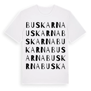 Buskarna ordlek t-shirt – ekologisk bomull t-shirt från Pinshirt
