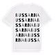 White t-shirt med Bussarna ordlek t-shirt