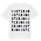 White t-shirt med Busterud ordlek t-shirt