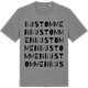 Mid Heather Gray t-shirt med Bustommen ordlek t-shirt