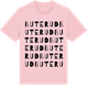 Pink Cotton t-shirt med Buterud ordlek t-shirt