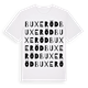 Buxeröd ordlek t-shirt