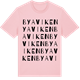 Pink Cotton t-shirt med Byaviken ordlek t-shirt