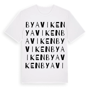 Byaviken ordlek t-shirt – ekologisk bomull t-shirt från Pinshirt