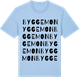 Blue Soul t-shirt med Byggemon ordlek t-shirt
