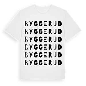 Byggerud ordlek t-shirt – ekologisk bomull t-shirt från PinShirt