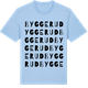 Blue Soul t-shirt med Byggerud ordlek t-shirt
