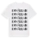 White t-shirt med Byhällan ordlek t-shirt