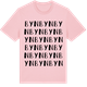 Pink Cotton t-shirt med Byn ordlek t-shirt