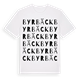White t-shirt med Byrbäck ordlek t-shirt