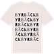 Vintage White t-shirt med Byrbäck ordlek t-shirt